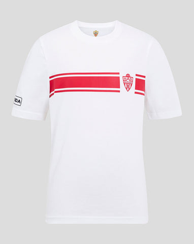 ALMERIA JUNIOR KLASSISCHES BAUMWOLL-T-SHIRT – WEISS