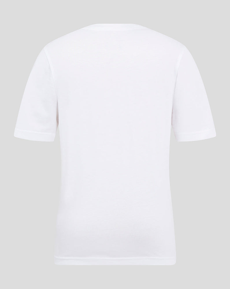 ALMERIA JUNIOR KLASSISCHES BAUMWOLL-T-SHIRT – WEISS