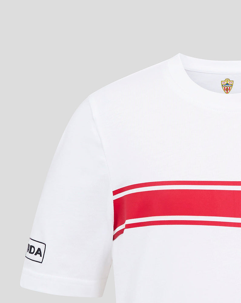 ALMERIA JUNIOR KLASSISCHES BAUMWOLL-T-SHIRT – WEISS