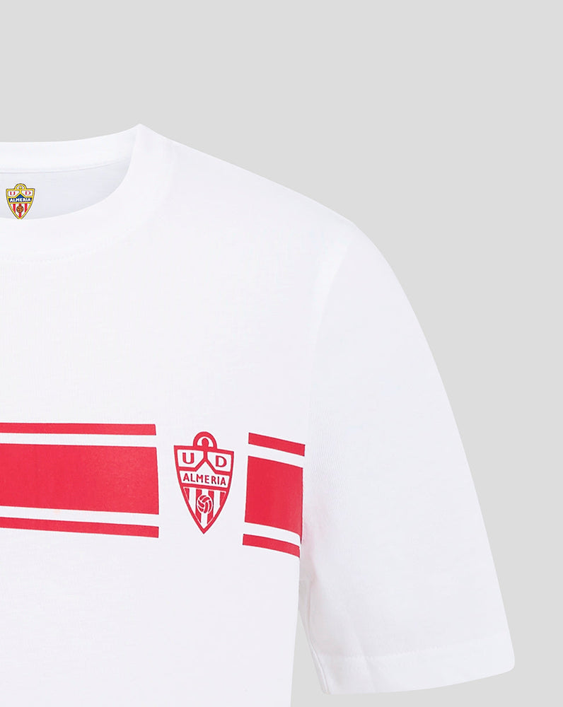 ALMERIA JUNIOR KLASSISCHES BAUMWOLL-T-SHIRT – WEISS