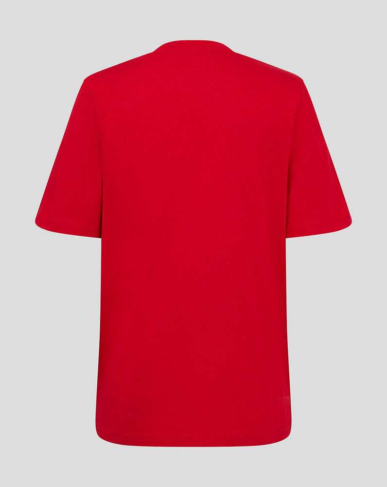 ALMERIA JUNIOR T-SHIRT MIT WAPPEN - ROT