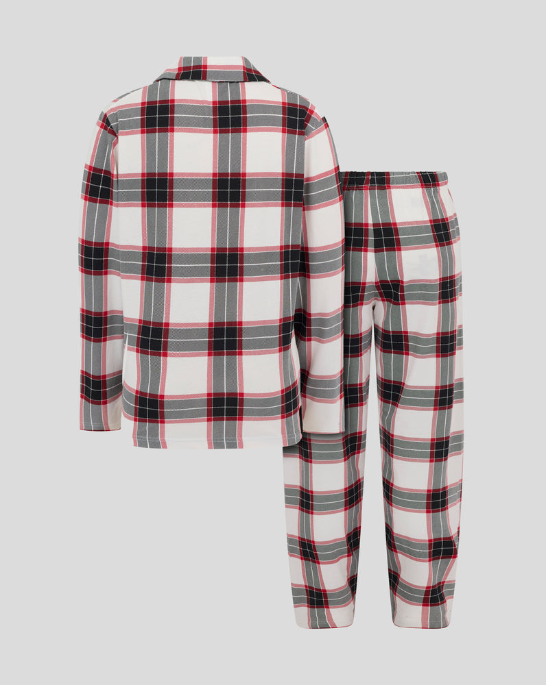 ALMERIA JUNIOR LANGES PYJAMASET – WEISS/ROT