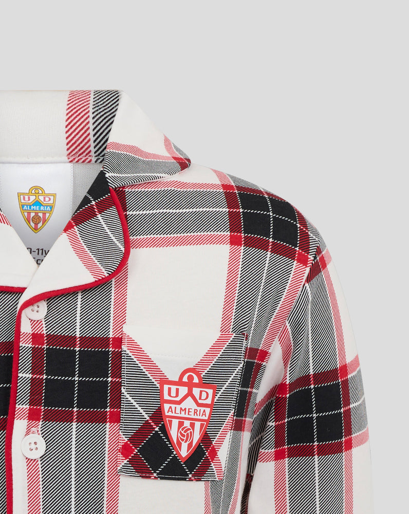 ALMERIA JUNIOR LANGES PYJAMASET – WEISS/ROT