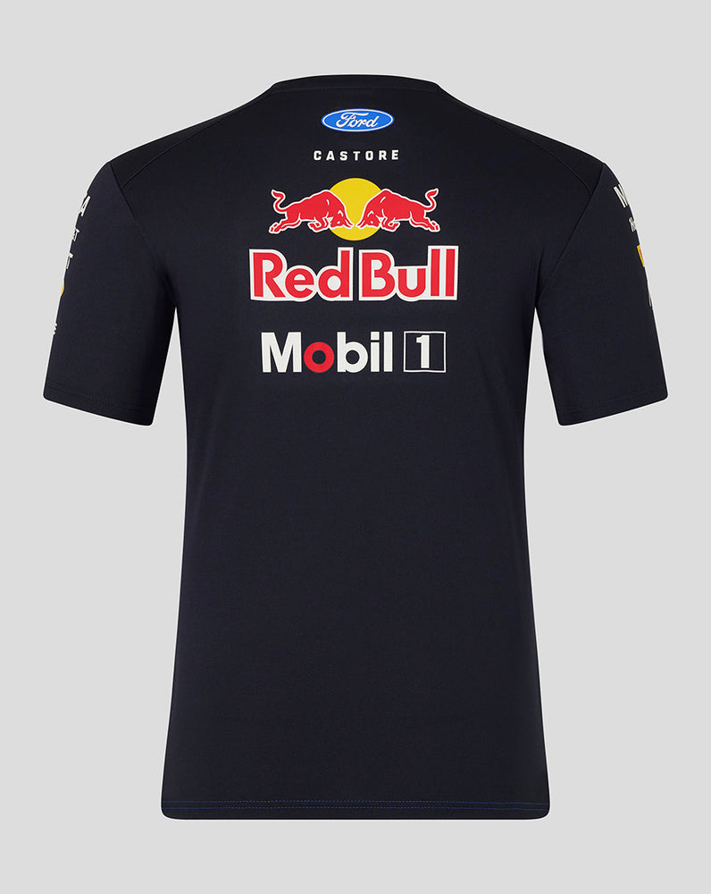 Oracle Red Bull Racing Herren Teamline Set Up T-Shirt - Night Sky / Surf The Web