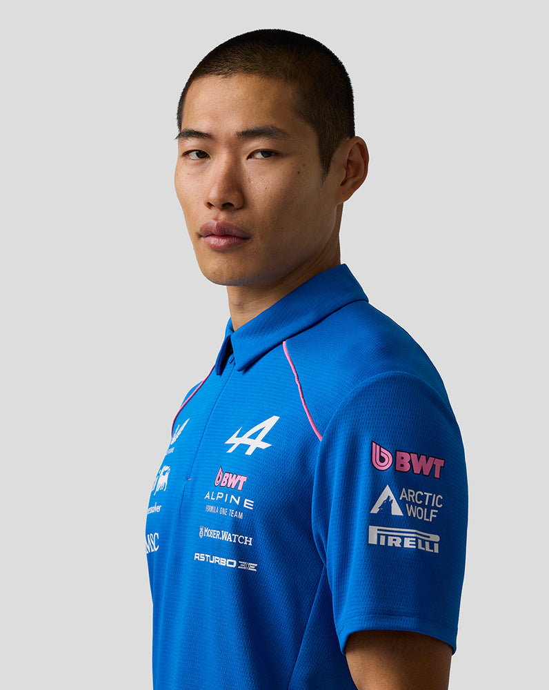 Offizielles Herren BWT Alpine Formula One Team Polo