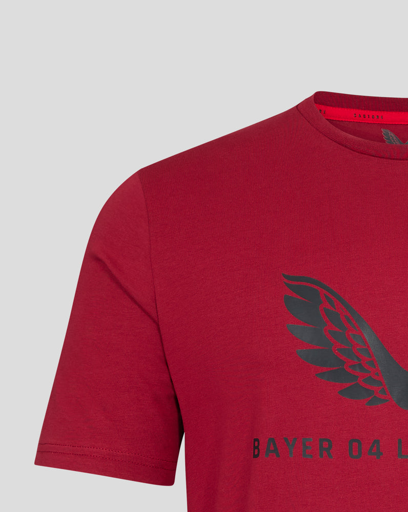 Rotes Bayer Leverkusen Herren 22/23 Reise-T-Shirt