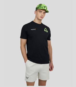 Herren McLaren Norris Silverstone T-shirt - Schwarz