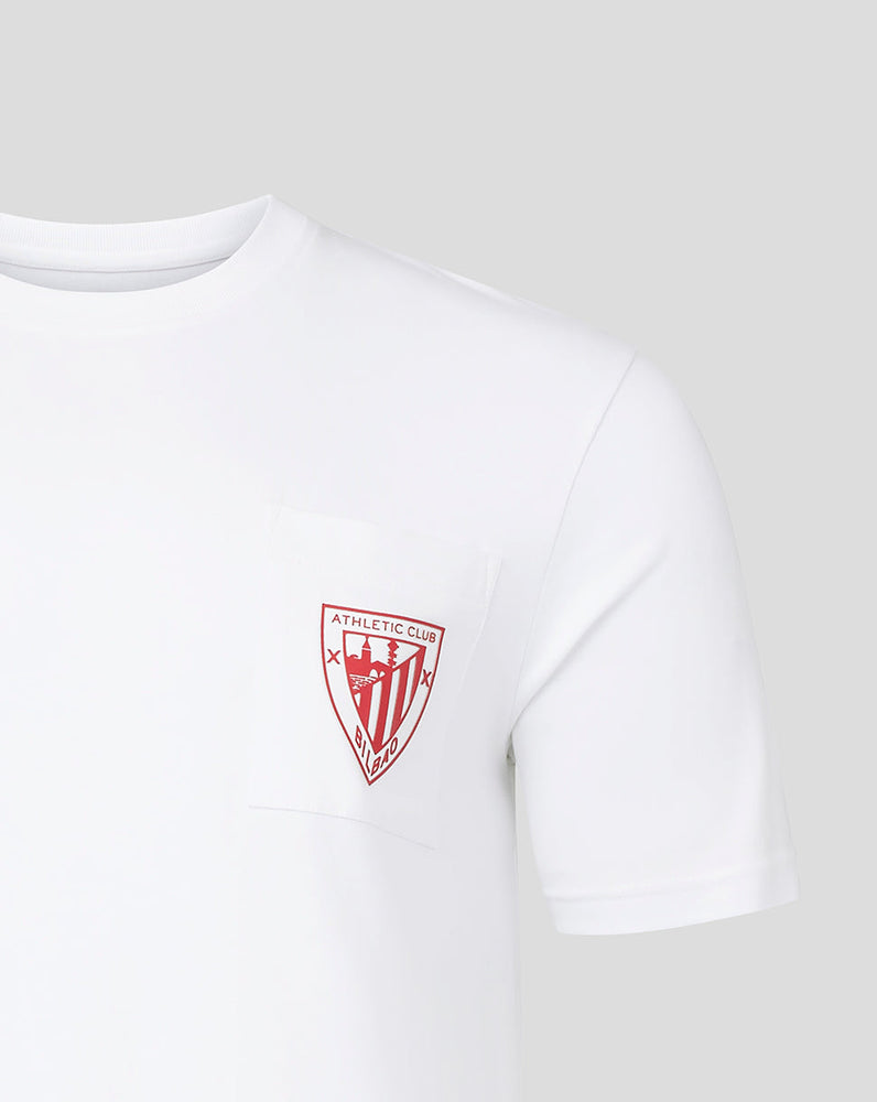 Athletic Club Herren Classic Kurzarm Pocket T-Shirt - Weiß