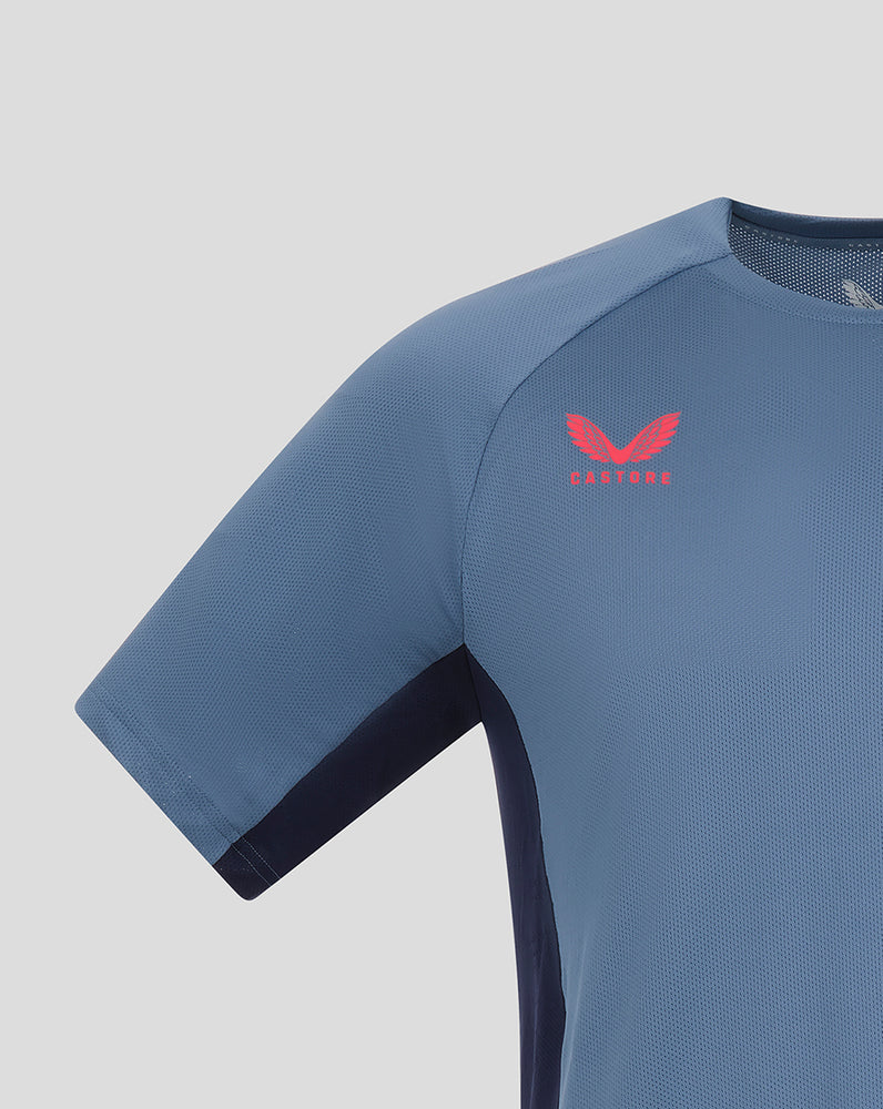 SEVILLA PRO PLAYERS TRAINING SHORT SLEEVE TEE - CORONET BLUE/PEACOAT