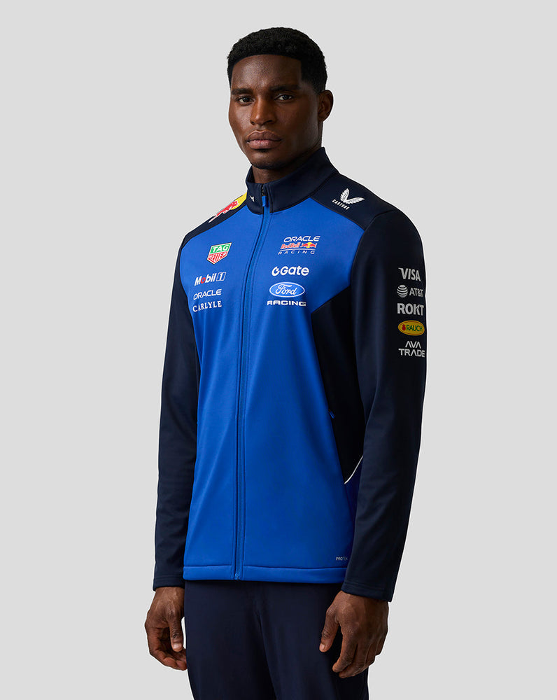 Oracle Red Bull Racing Unisex Teamline Soft Shell Jacke - Night Sky / Surf The Web