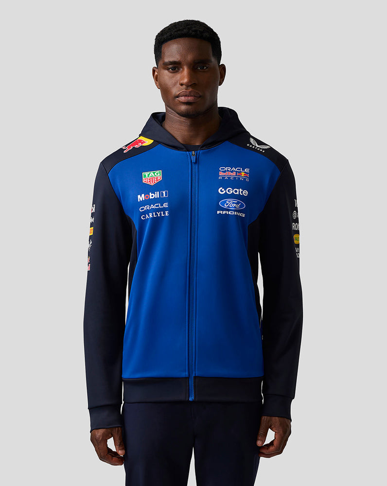 Oracle Red Bull Racing Unisex Teamline Hoodie mit Reißverschluss - Night Sky / Surf The Web
