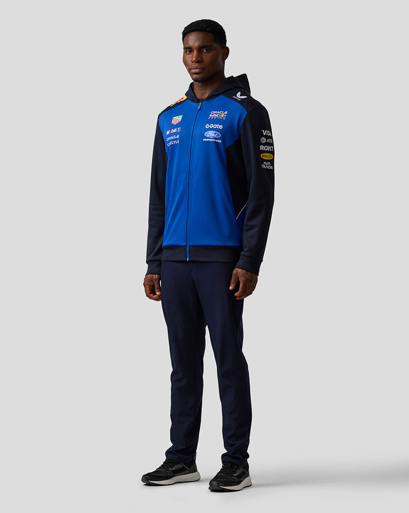 Oracle Red Bull Racing Unisex Teamline Hoodie mit Reißverschluss - Night Sky / Surf The Web