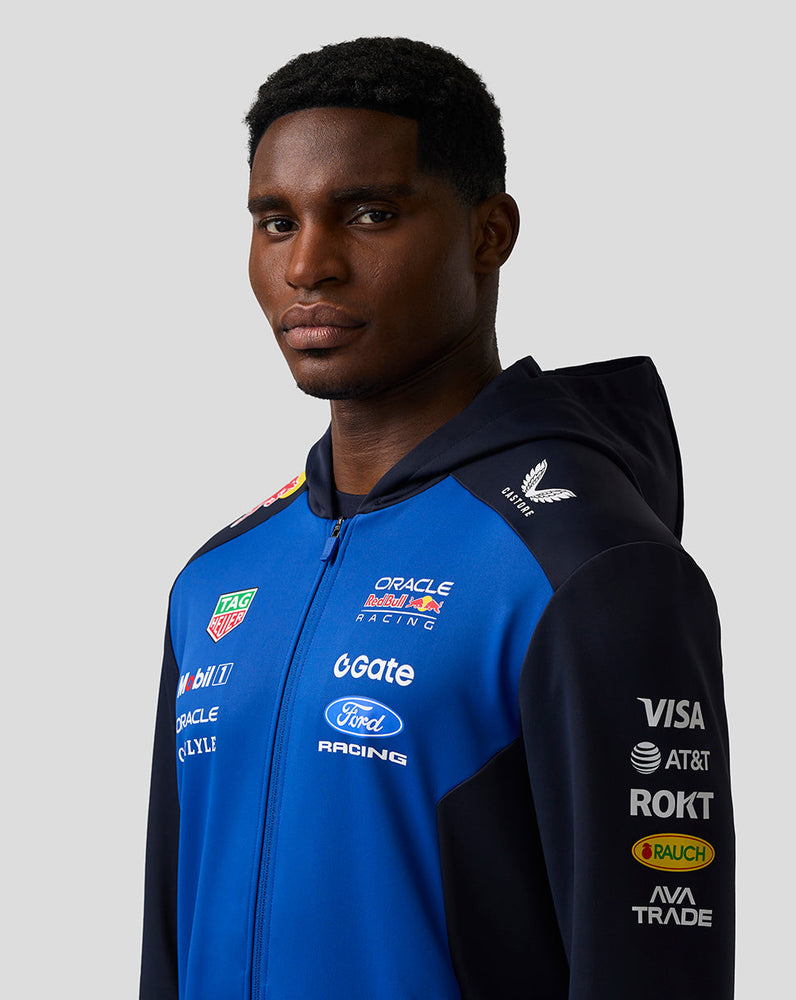 Oracle Red Bull Racing Unisex Teamline Hoodie mit Reißverschluss - Night Sky / Surf The Web