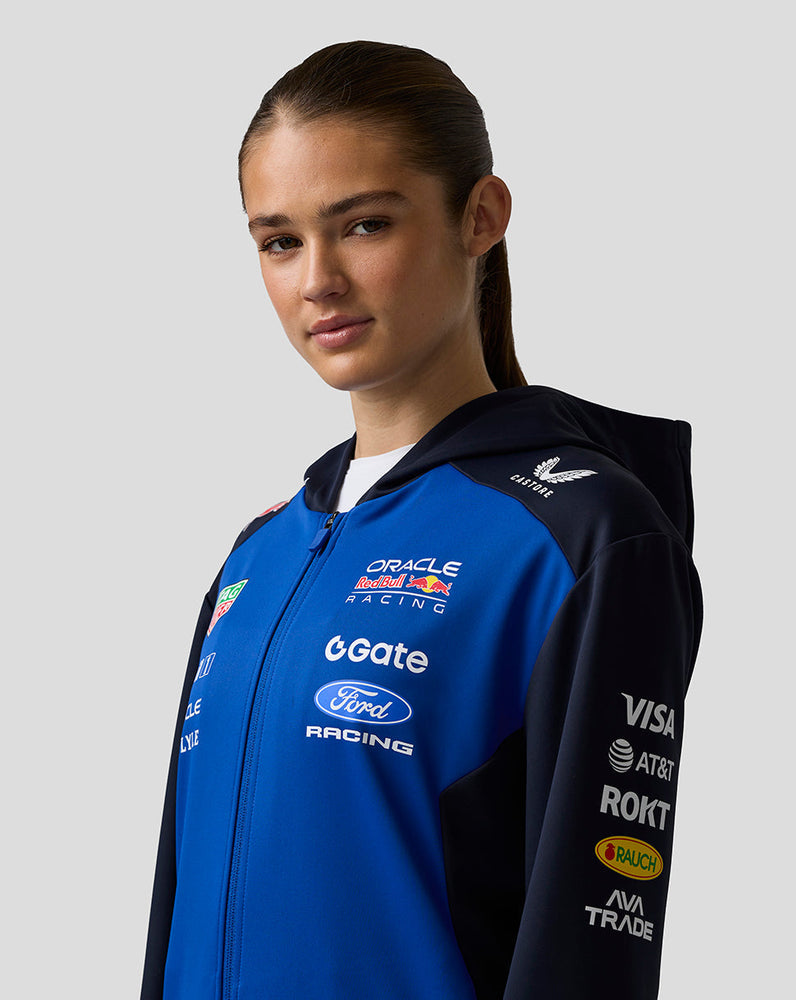 Oracle Red Bull Racing Unisex Teamline Hoodie mit Reißverschluss - Night Sky / Surf The Web