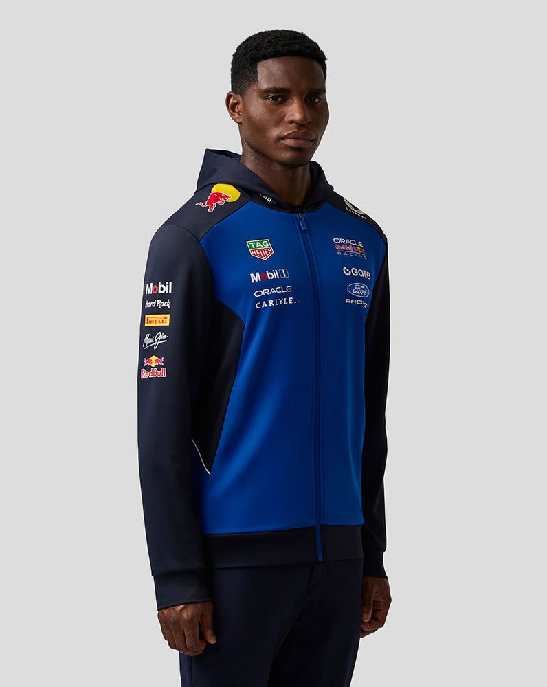 Oracle Red Bull Racing Unisex Teamline Hoodie mit Reißverschluss - Night Sky / Surf The Web