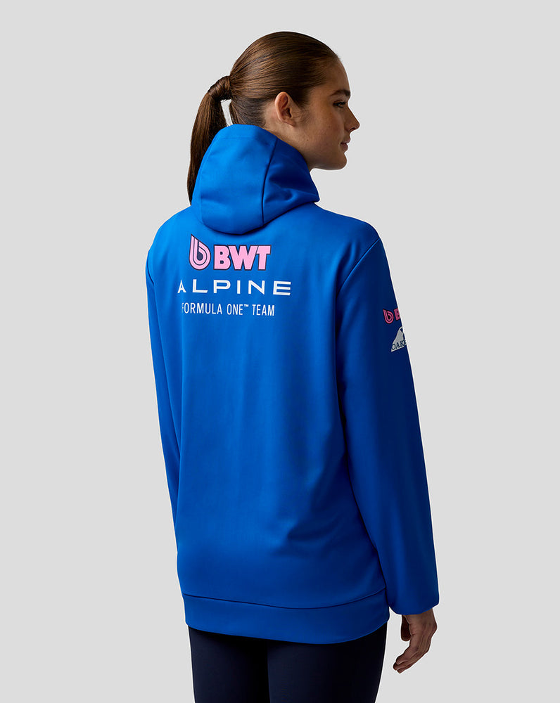 Offizieller Unisex BWT Alpine Formula One Team Kapuzenpulli mit Reißverschluss