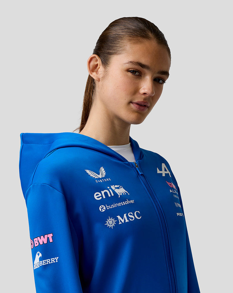 Offizieller Unisex BWT Alpine Formula One Team Kapuzenpulli mit Reißverschluss