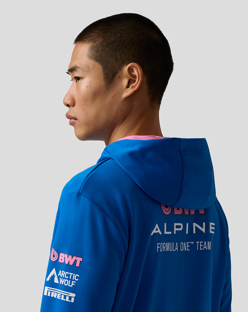Offizieller Unisex BWT Alpine Formula One Team Kapuzenpulli mit Reißverschluss