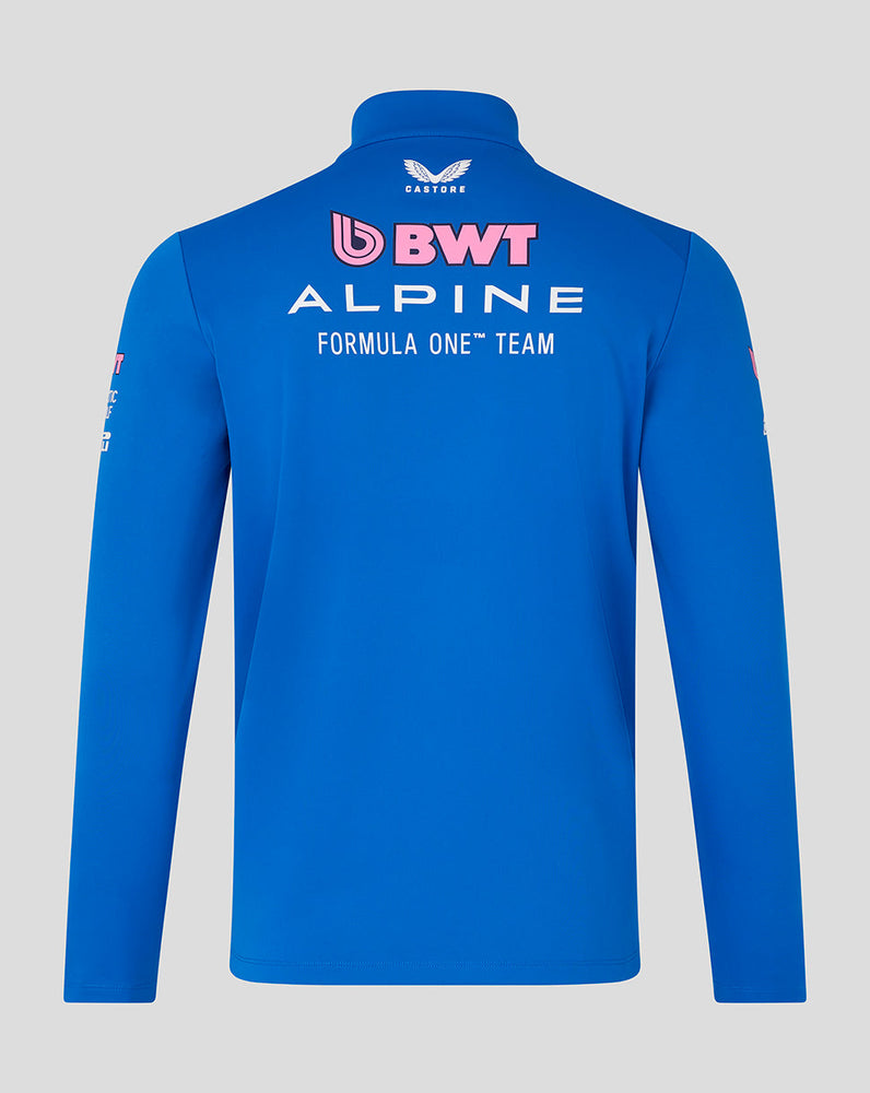 Offizielle Unisex BWT Alpine Formula One Team Midlayer mit Viertelreißverschluss