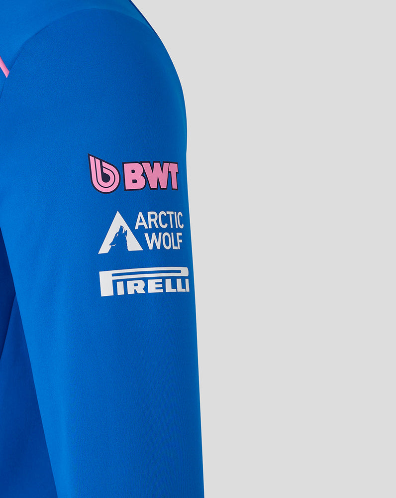 Offizielle Unisex BWT Alpine Formula One Team Midlayer mit Viertelreißverschluss