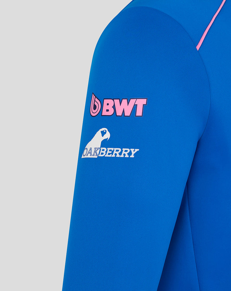 Offizielle Unisex BWT Alpine Formula One Team Midlayer mit Viertelreißverschluss