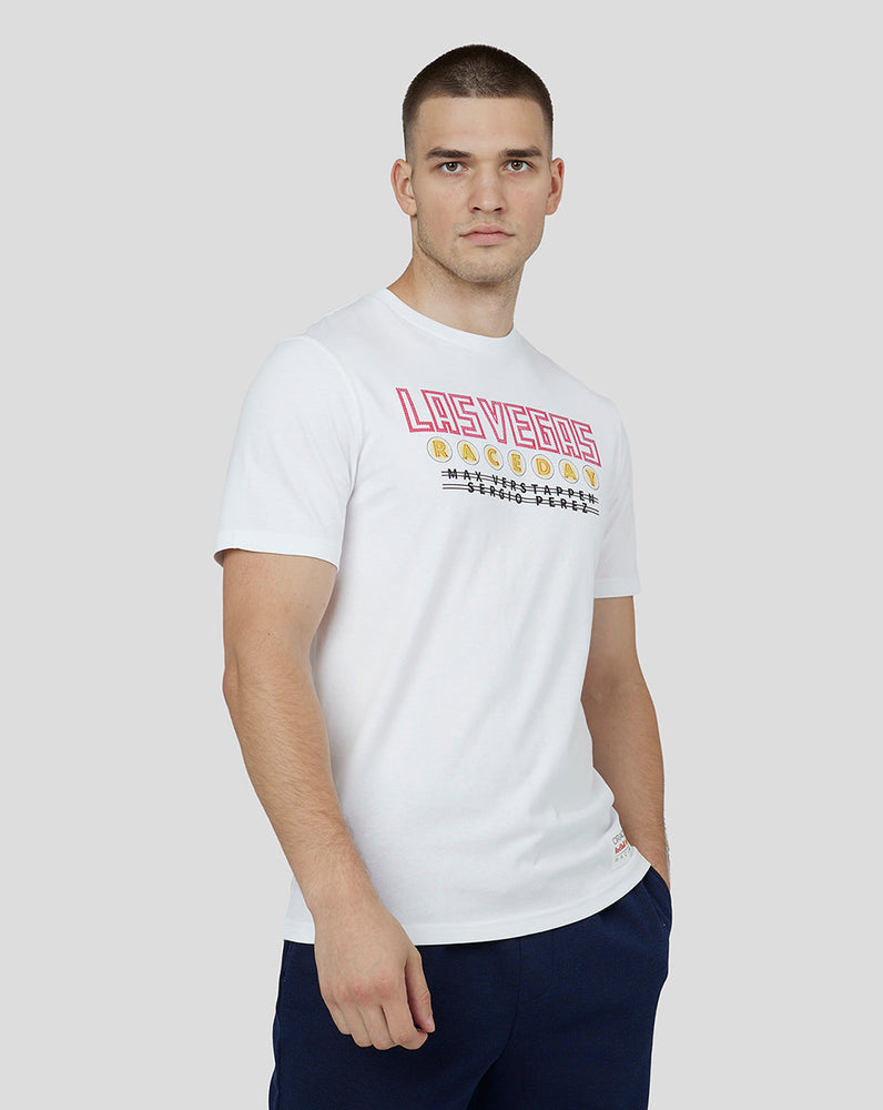 Oracle Red Bull Racing Unisex Korte Mouw T-shirt Las Vegas - Wit