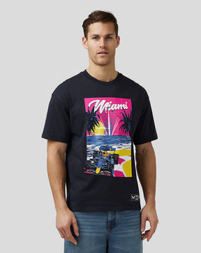 Oracle Red Bull Racing Unisex Miami T-Shirt mit kurzen Ärmeln und Übergröße