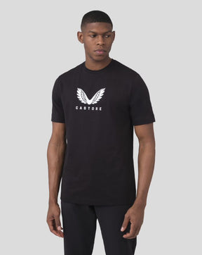 Schwarzes klassisches Kurzarm-T-Shirt