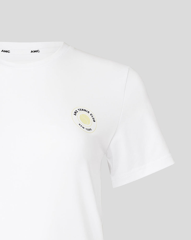 Weißes AMC Tennis Club New York Grafik-T-Shirt für Damen