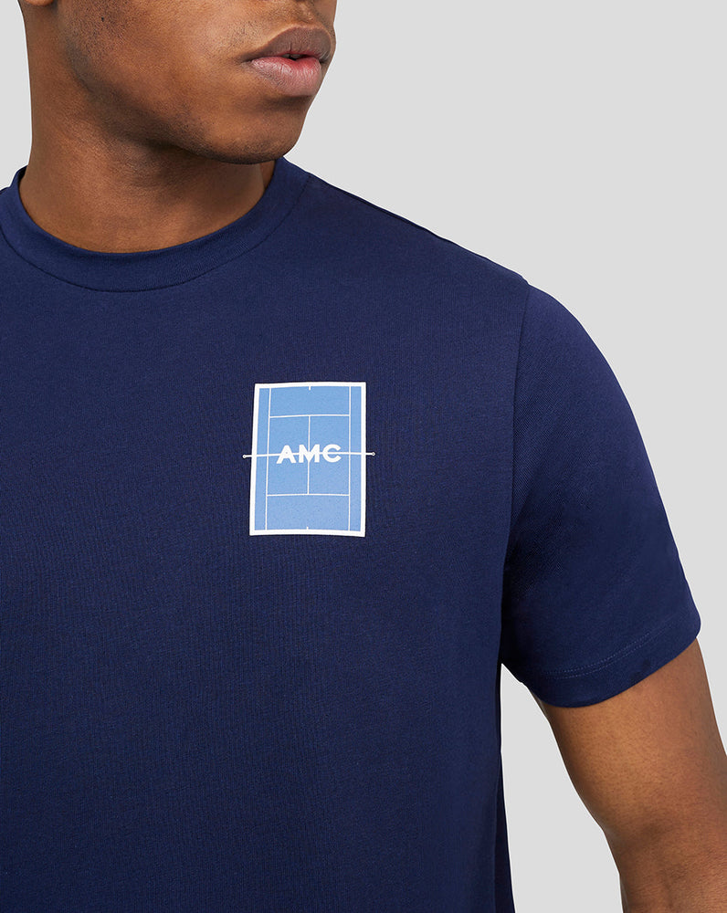 Marinenblau AMC-Grafik-Kurzarm-T-Shirt