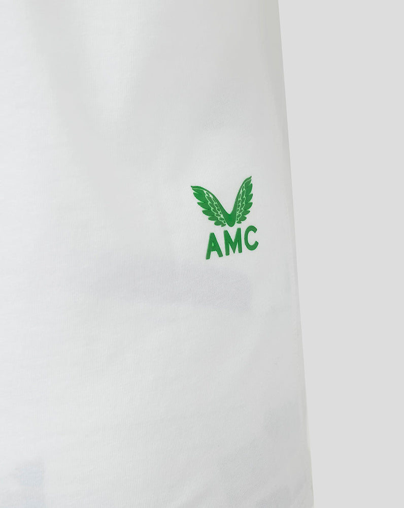 Weißes AMC T-Shirt mit abstraktem Court-Print