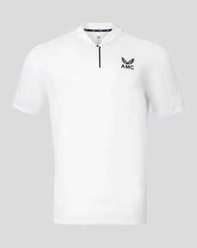 AMC Kurzarm-Aktiv-Poloshirt für Herren – Weiß
