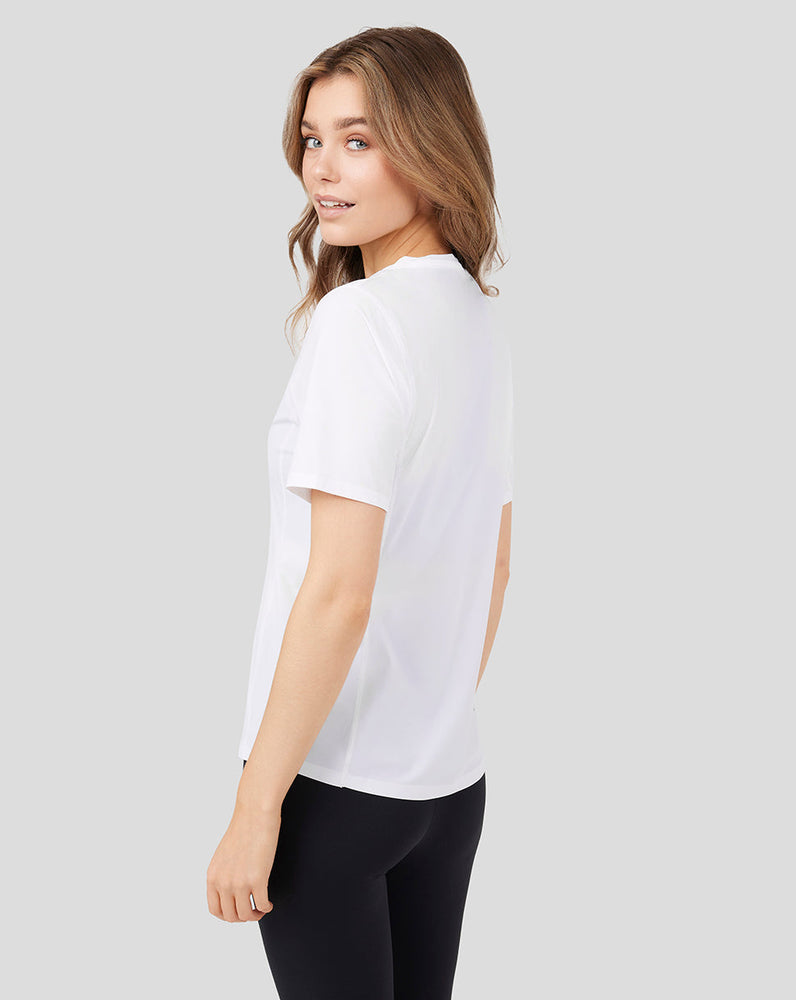 Weißes Metatek Trainings-T-Shirt für Damen