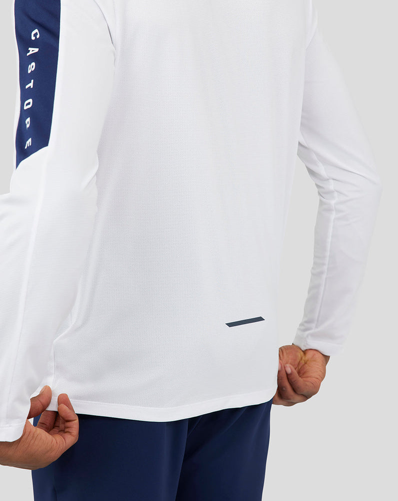 White Cobalt Capsule Langarm-Aktiv-T-Shirt