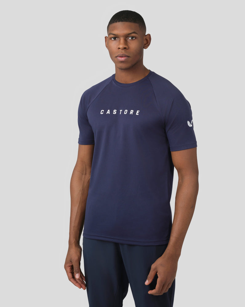 Peacoat Raglan-T-Shirt mit kurzen Ärmeln