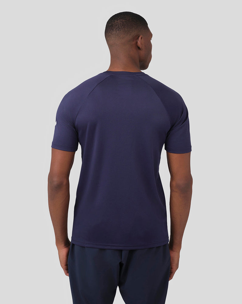 Adapt Kurzarm-Raglan-T-Shirt für Herren – Marineblau
