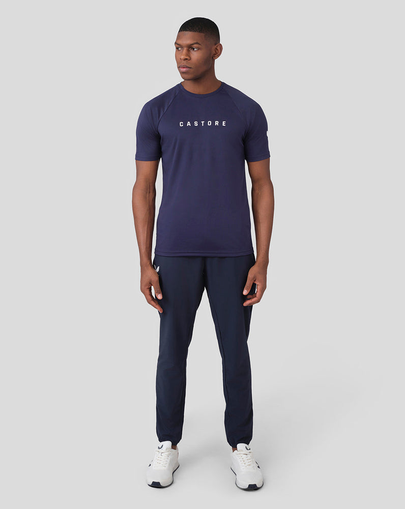 Adapt Kurzarm-Raglan-T-Shirt für Herren – Marineblau