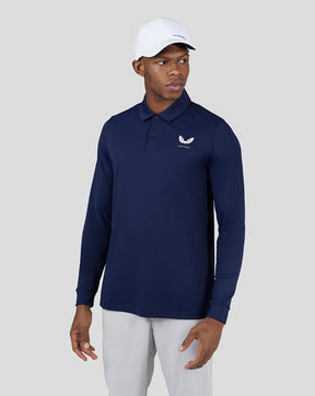 Midnight Golf Navy Essential Langarm-Poloshirt