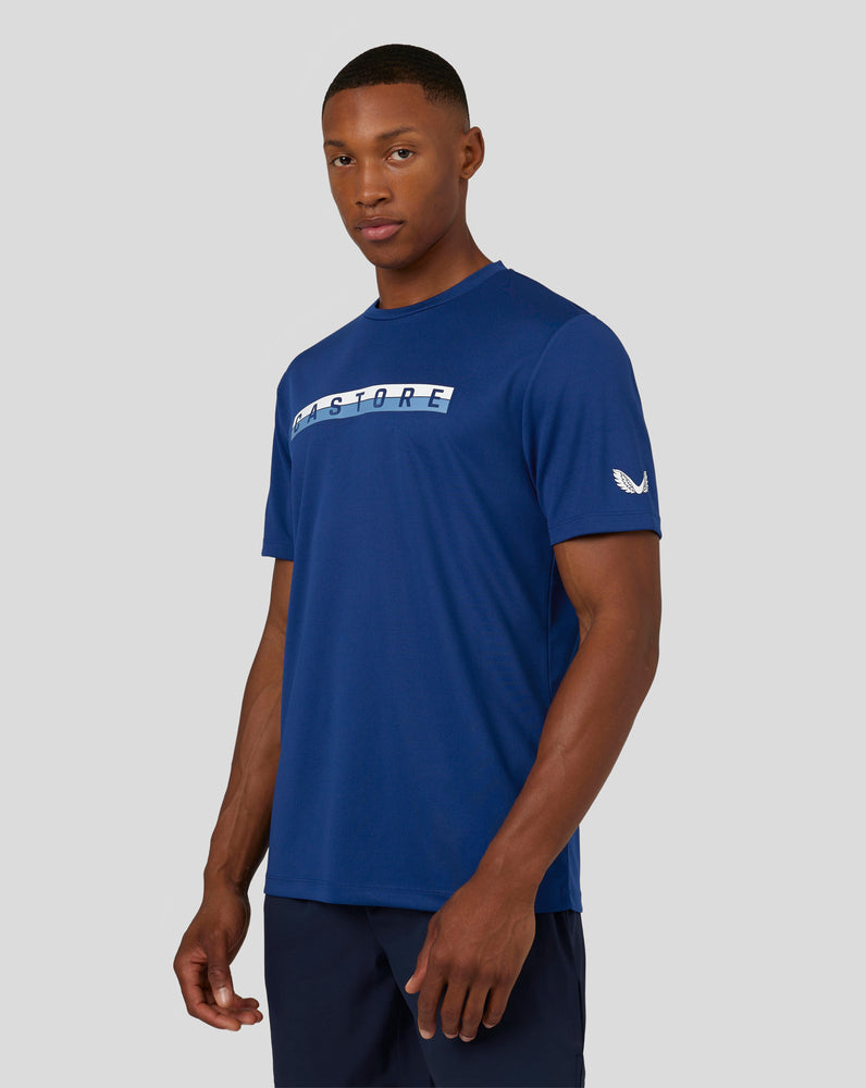 Kurzarm-Raglan-T-Shirt für Herren – Ultrablau