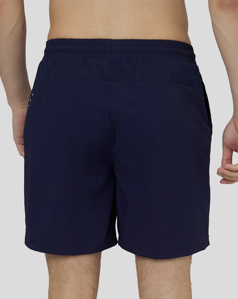 Atmungsaktive, gewebte Active-Shorts für Herren – Marineblau