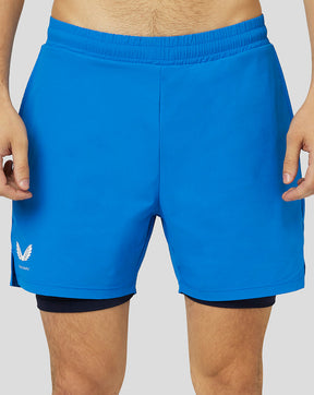 Leichte 2-in-1-Shorts von Apex für Herren – Ultrablau/Navy