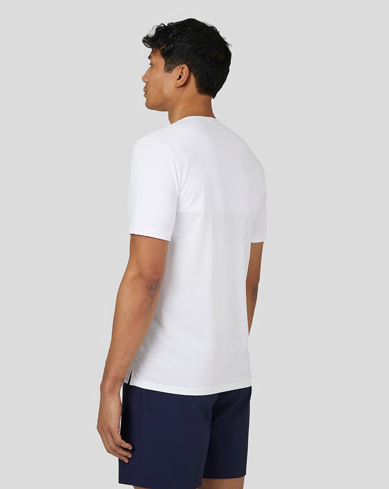 Active Kurzarm-Performance-T-Shirt für Herren – Weiß