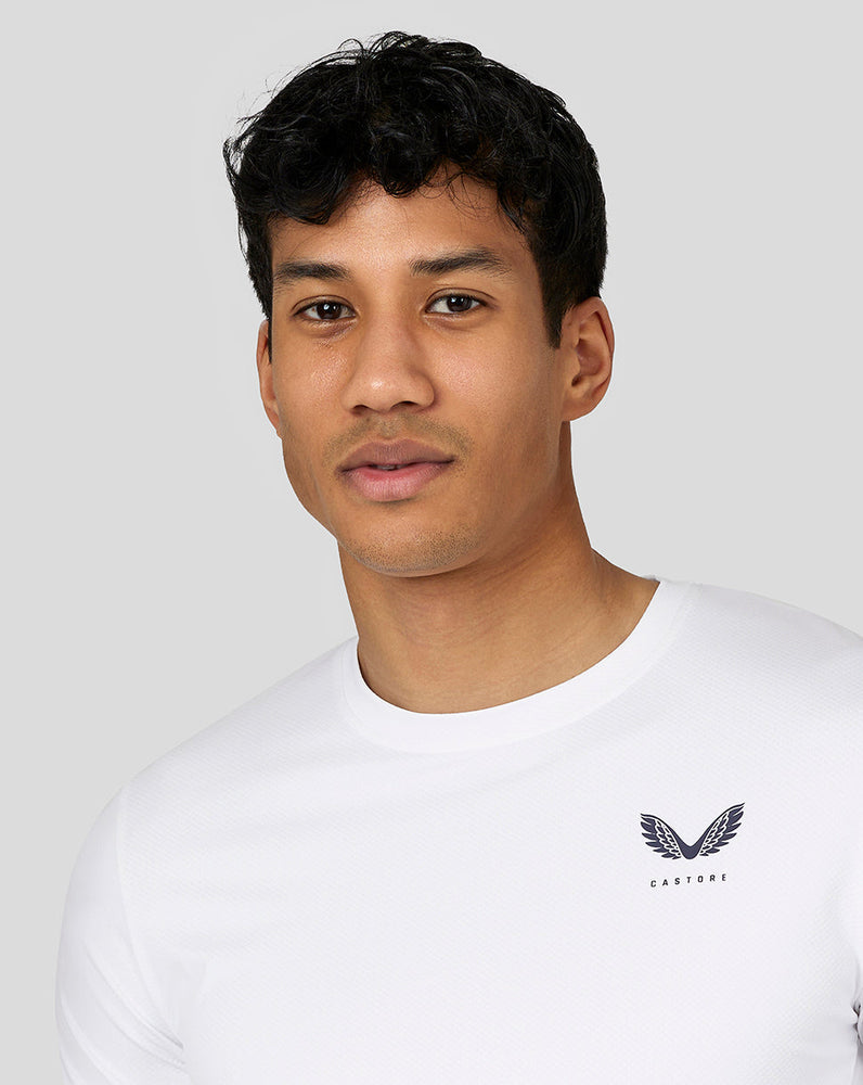 Active Kurzarm-Performance-T-Shirt für Herren – Weiß