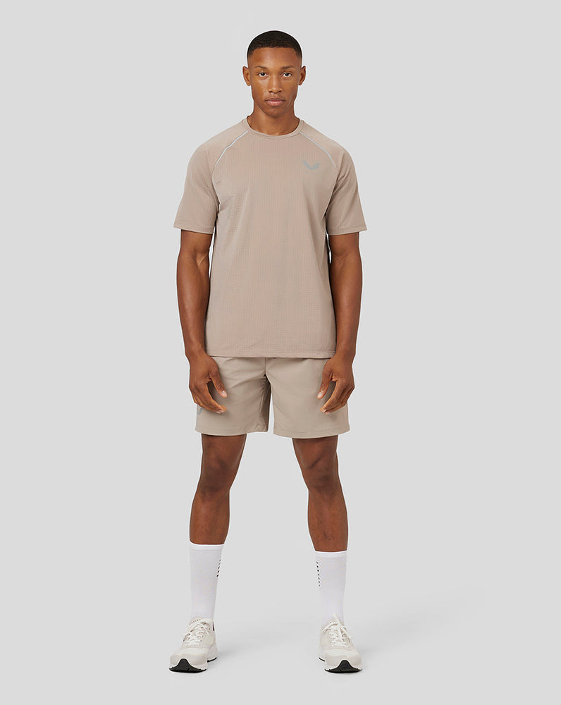 Leichtes Kurzarm-T-Shirt für Herren – Pilzgrau