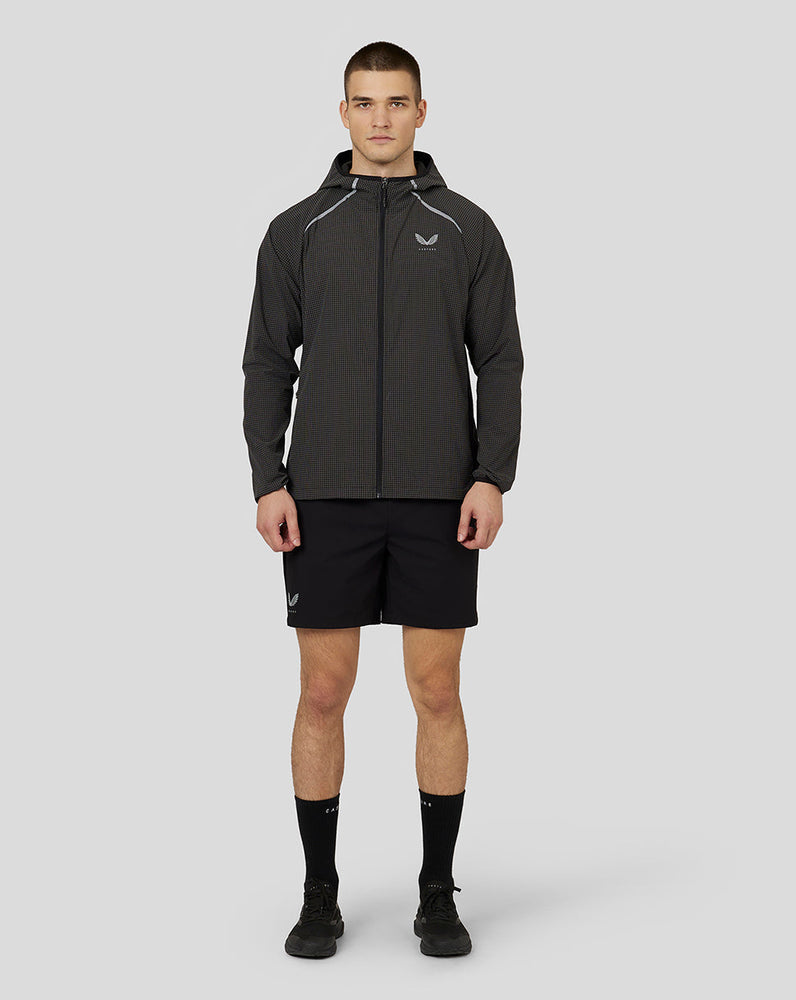 Leichte reflektierende Trainingsjacke für Herren – Reflektierendes Schwarz