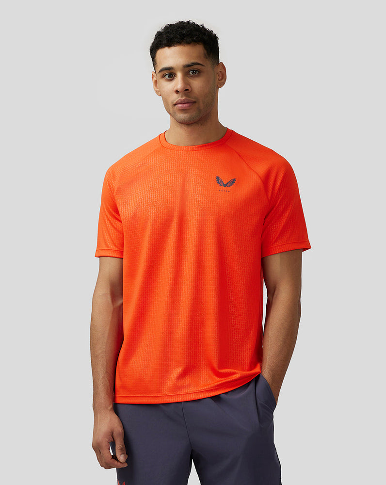 Herren Adapt Grafisches Kurzarm-T-Shirt - Orange