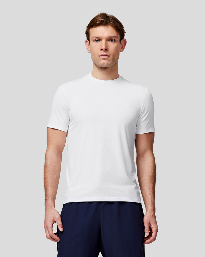 Herren Reiss Kurzarm-Performance-T-Shirt – Weiß