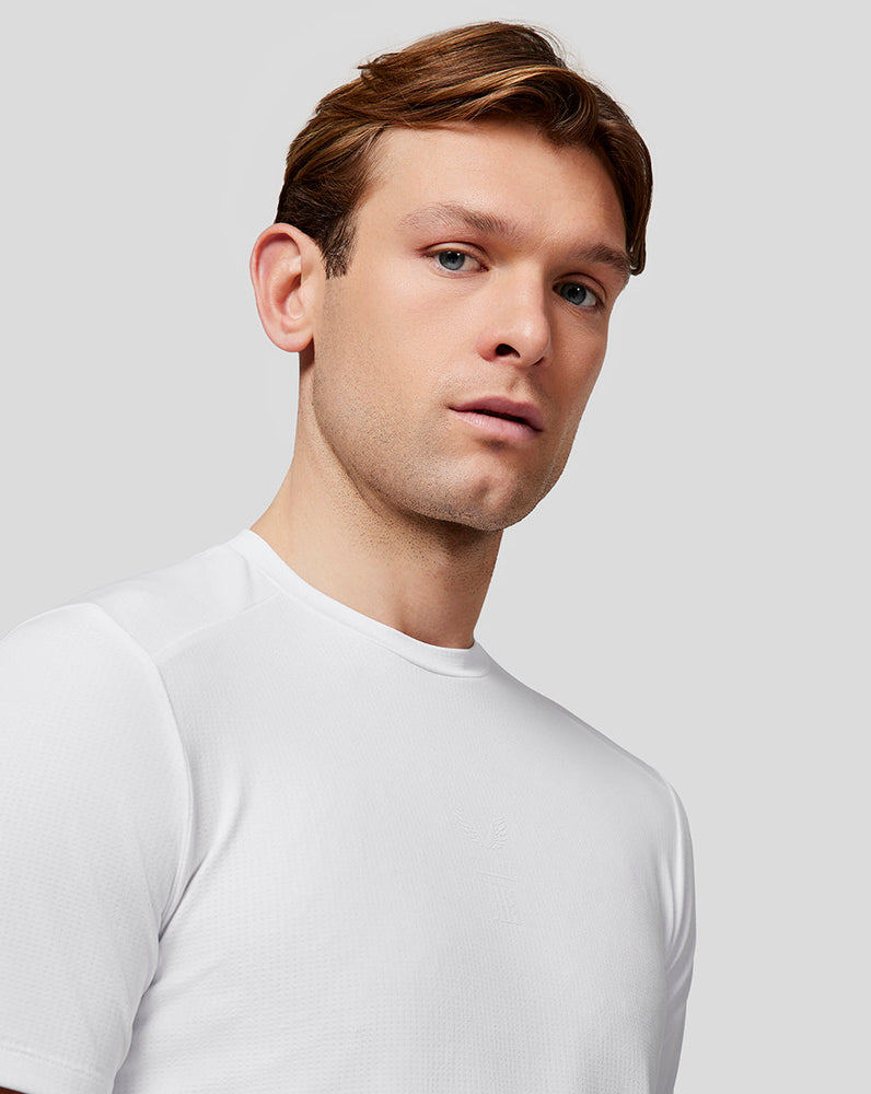 Herren Reiss Kurzarm-Performance-T-Shirt – Weiß