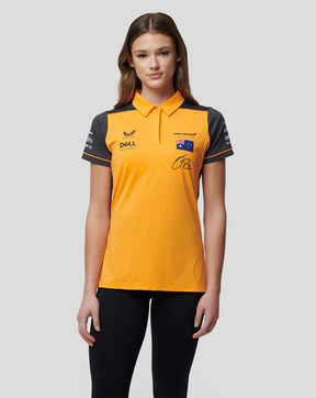 Papaya McLaren  Ricciardo Fahrer-Poloshirt für Damen