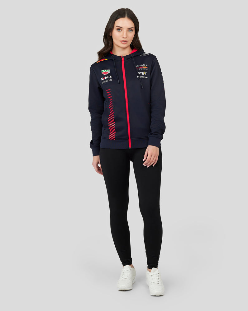 Damen Oracle Red Bull Racing Full Zip Hoodie – Night Sky